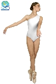 BODY DANZA LYCRA MONOSPALLA BIANCO DONNA